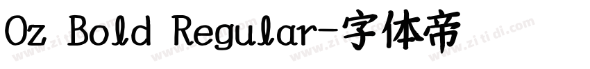 Oz Bold Regular字体转换